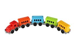 Lokomotiva/Vlak + 4 vagony plast v síťce 5x24x10cm