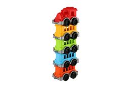 Lokomotiva/Vlak + 4 vagony plast v síťce 5x24x10cm