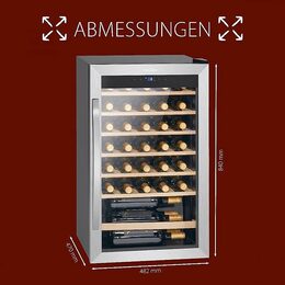 Proficook WK 1235 vinotéka na 36 lahví nerez