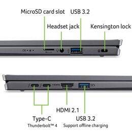 Ntb Acer Swift Go 16 (SFG16-72-52KV) INTEL Core U5-125U, 16", RAM 16GB, SSD 512GB, Intel Arc Graphics, FPR, Microsoft Windows 11 Home - šedý