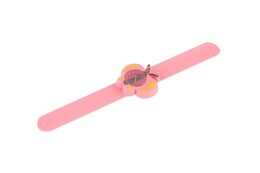 Hodinky dětské samonavíjecí motýl silikon 22cm 2 druhy na kartě