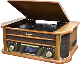 Roadstar HIF-1993D+BT Retro věž, gramofon, DAB