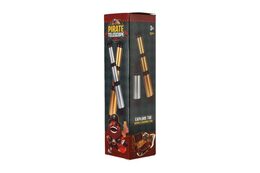 Dalekohled pirátský plast 19cm 2 barvy v krabičce 5x19x5cm 8ks v boxu
