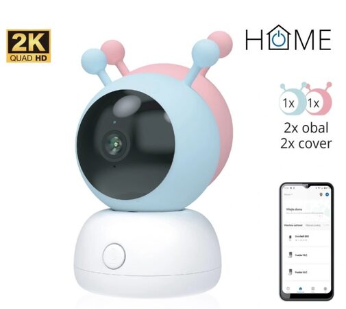 iGET HOME Camera CS2 Baby - bezdrátová kamerová 2K chůvička, 2 obaly v balení, d