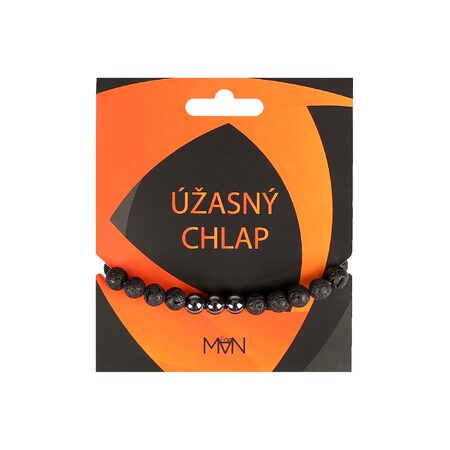 Lávový náramek_ÚŽASNÝ CHLAP_FOR MAN