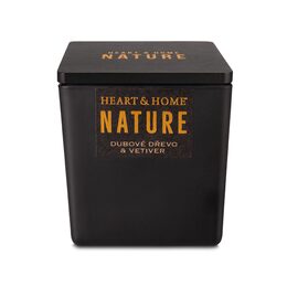 Svíčka 210g NATURE Dubové dřevo & vetiver (crackling)_x23