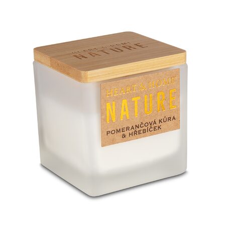 Svíčka 80g NATURE Pomerančová kůra & hřebíček_x23