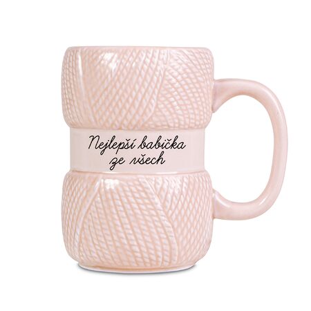 Pletený hrnek - Babička