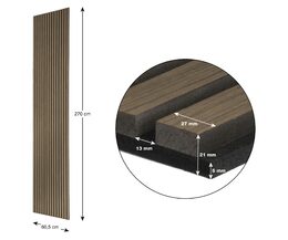 Akustický panel G21 270x60,5x2,1 cm, kouřový dub