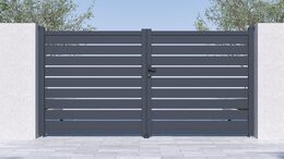 Brána G21 Reno 350x176 cm dvoukřídlá, antracitová