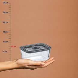 KELA Dóza na potraviny skladovací Aurelia sklo 16,5x11,5x7,5cm 0,75l KL-12644