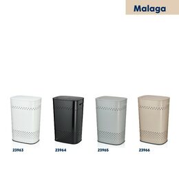 KELA Koš na prádlo sedací  Malaga kovový černý 39,5x29,5x57,5cm KL-23964