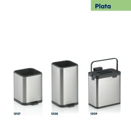 KELA Odkapávač na příbory Plata nerez matná stříbrná 10,0x11,5x18,5cm KL-12128