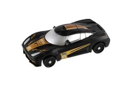 Transformer auto/robot plast 14cm černý na kartě 17x26x6cm