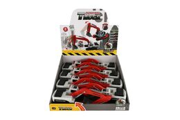 Bagr/Nakladač pásový plast/kov 8x26cm na volný chod 8ks v boxu