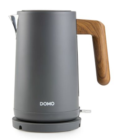 Rychlovarná konvice - šedá WOOD YOU - DOMO DO9268WK, Objem: 1,7 l, Příkon: 2200