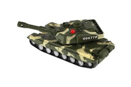 Tank plast 20cm na setrvačník na baterie se světlem se zvukem v krabici 23x14x11cm