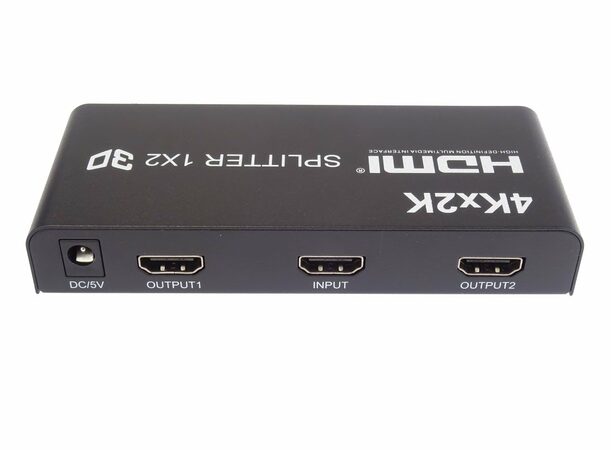 Splitter HDMI 1-2 porty kovový s napájením, 4K, FULL HD, 3D