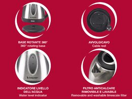 Beper P101BOL001 rychlovarná konvice 1,2l, 1630W
