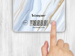 Beper P102BIL001 digitální kuchyňská váha Marble