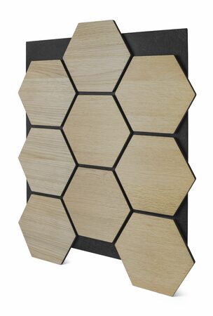 Akustický panel G21 81,5x66,5x2,1 cm plástev, přírodní dub
