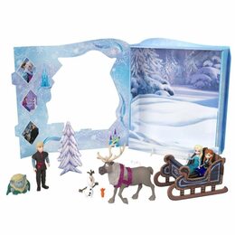 Hračka Mattel Frozen Pohádkový příběh malé panenky Anna a Elsa s kamarády
