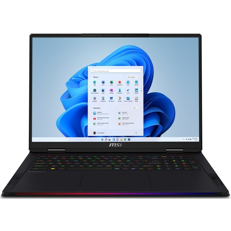 Ntb MSI Raider 18 HX A14VIG-220CZ i9--14900HX, 18", 3840 × 2400, RAM 64GB, 2048NVIDIA® GeForce RTX™ 4090 - 16GB Microsoft Windows 11 Pro  - černý