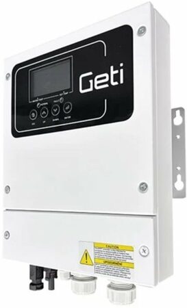Regulátor Geti GWH02D solární MPPT 4kW pro ohřev vody, výstup 230V, vstup 350V