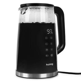 Rychlovarná konvice Huslog 1,7l s displejem černá