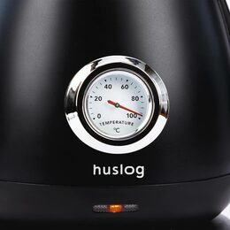 Rychlovarná konvice Huslog 1,7l s teploměrem černá