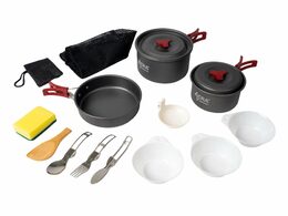 Sada nádobí Acra C21 camping set alluminium pro 2-3 osoby