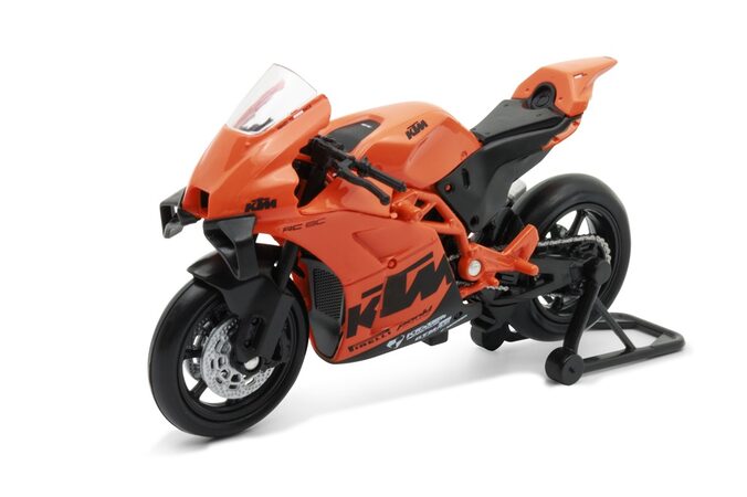 Welly Motocykl KTM RC 8C 1:18 oranžový