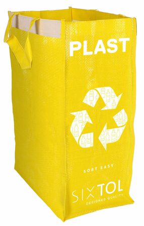 Sada Sixtol tašky na tříděný odpad Sort Easy 3 Slim, 18 x 30 x 40 cm, 3 x 22 l, 3 ks