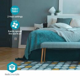 Ventilátor Nedis SmartLife Ceramic PTC Fan Heater HTFA22WTW