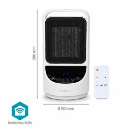 Ventilátor Nedis SmartLife Ceramic PTC Fan Heater HTFA22WTW