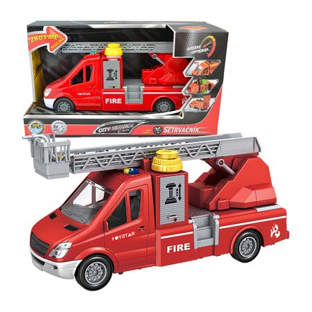 1:14 Hasičská dodávka s žebříkem a pumpou