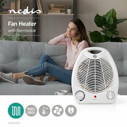 Nedis HTFA13CWT teplovzdušný ventilátor 1000/2000W