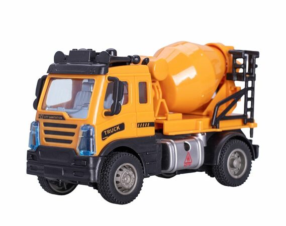 Mikro auto míchačka TRUCK plast 13cm na zpětný chod