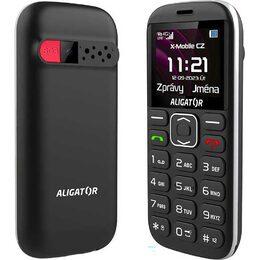A720 4G Senior černý+stol.nab. ALIGATOR