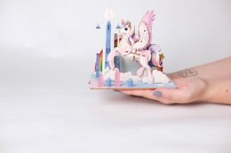 EscapeWelt 3D dřevěné puzzle Jednorožec