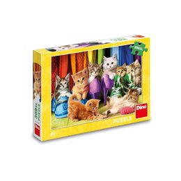 Dino Puzzle Barevná koťátka 300 XL dílků