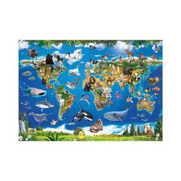 Dino Puzzle Mapa zvířat 100 XL dílků