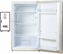 Lednice bez mrazáku - stříbrná - PRIMO PR122FR, Objem: 88 l, Třída: E