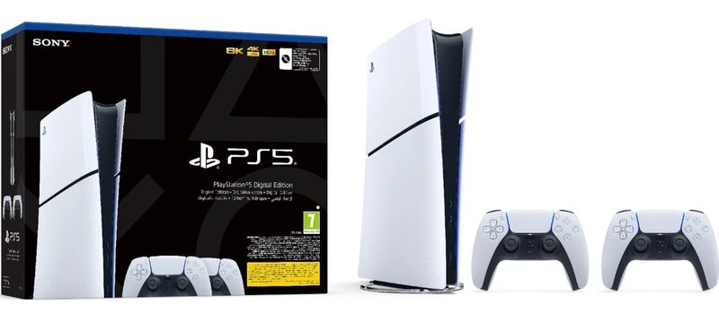 PS5 PlayStation 5 Digital D + DS white