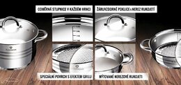 BLAUMANN Sada nádobí nerez 8 ks Jumbo Gourmet line BL-3115