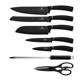 BERLINGERHAUS Sada nožů ve stojanu 8 ks Matte Black Collection BH-2565