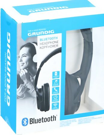 GRUNDIG Bezdrátová sluchátka bluetooth 150mAh černá ED-204008cern