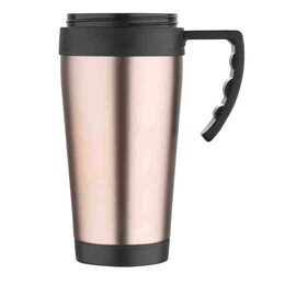 BERGNER Termohrnek s ouškem 400 ml rosegold BG-37516-MPK