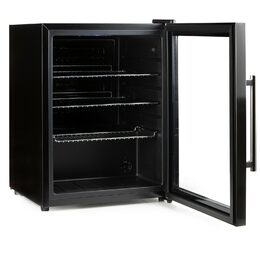 Barová lednice s skleněnými dveřimi - 60 l - DOMO DO91609BK, Objem: 60 l, Třída:
