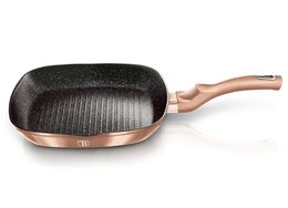 BERLINGERHAUS Pánev grilovací s mramorovým povrchem 28 cm Rosegold Metallic Line BH-1521